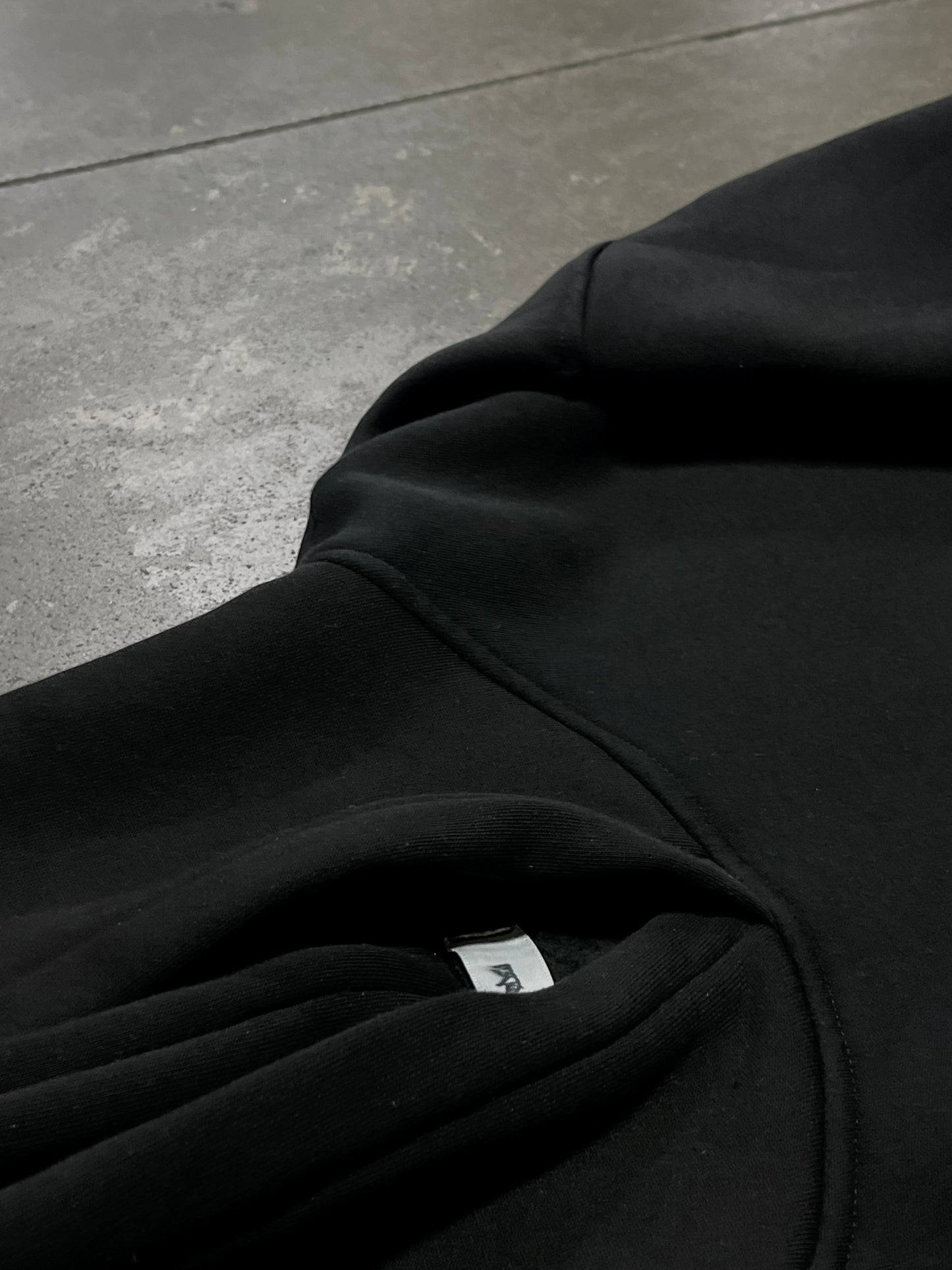 Sweat à capuche ample noir surdimensionné F1