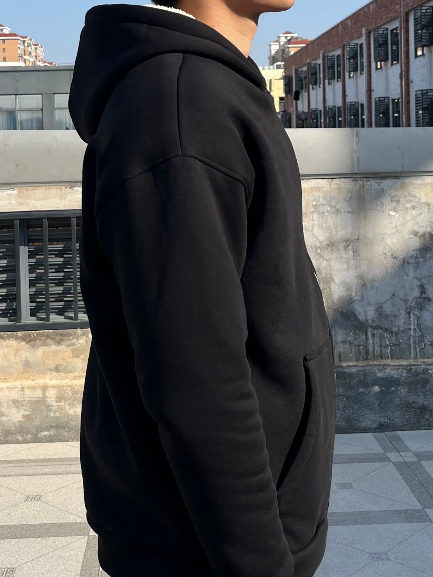 Wishoodie  BLACK FLEECE ZIP-UP