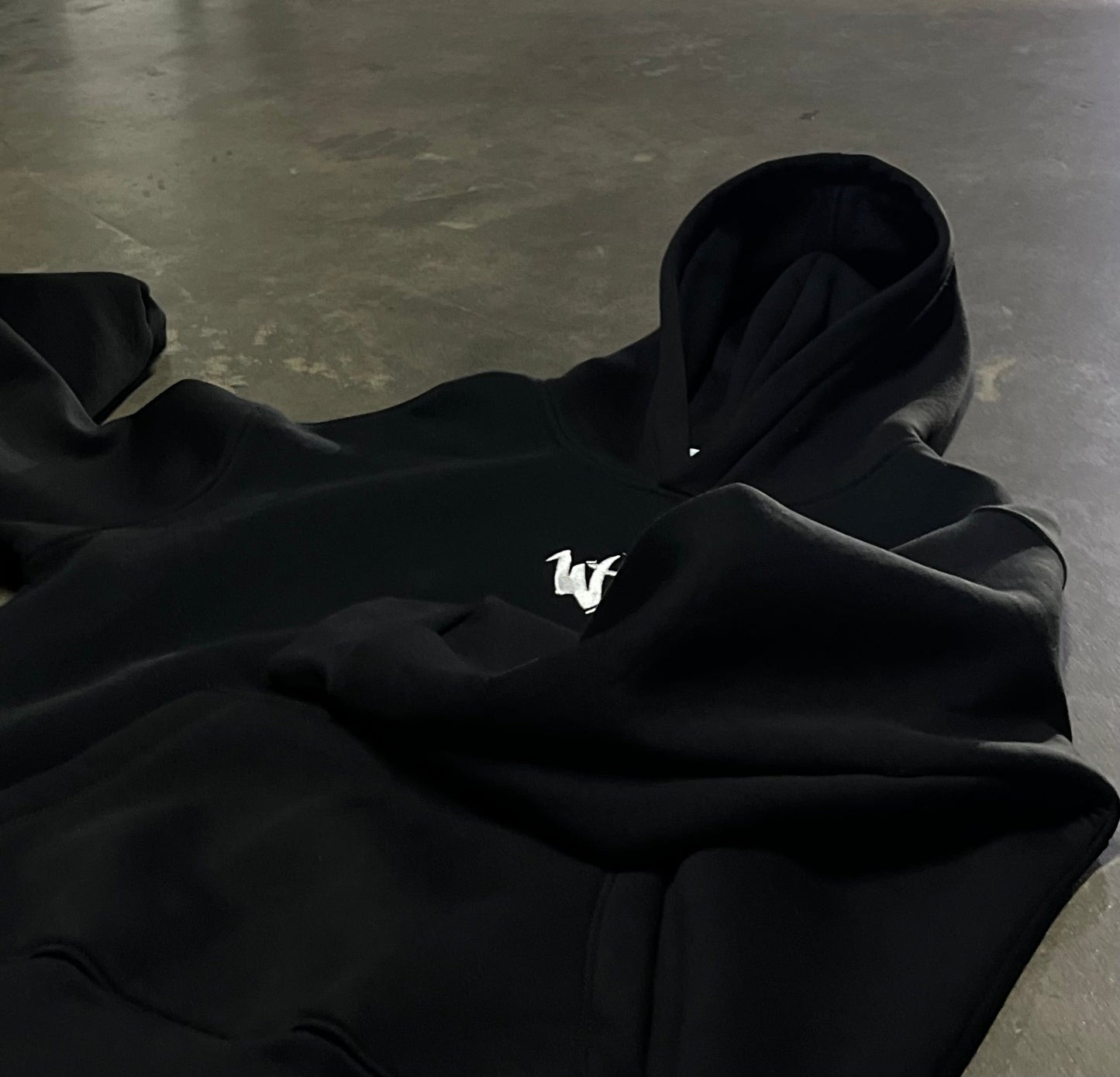 Sweat à capuche ample noir surdimensionné F1