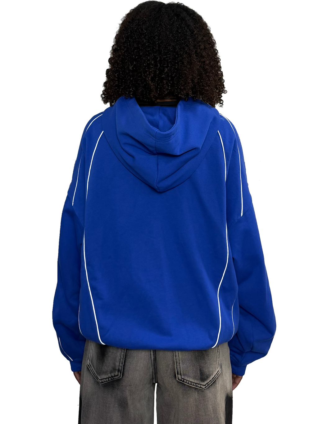 BLUE REFLECTIVE ZIP UP(wcc03)
