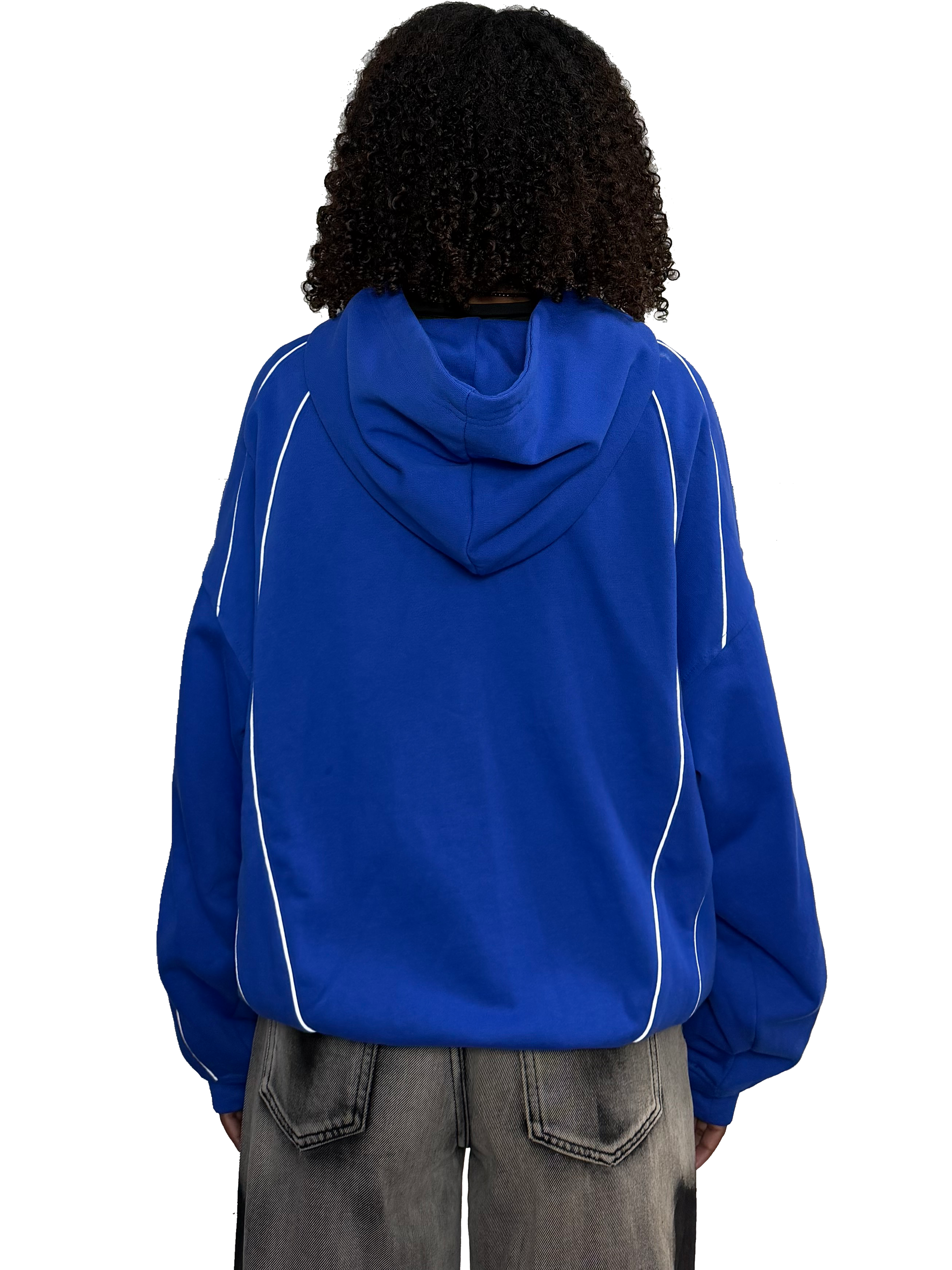 BLUE REFLECTIVE ZIP UP(wcc03)