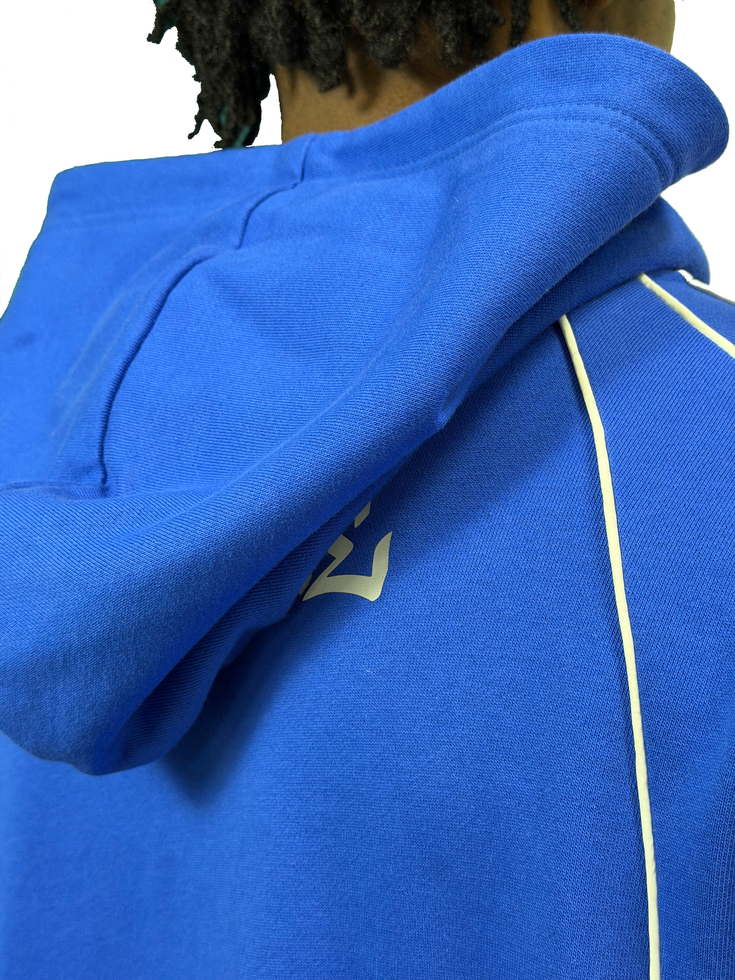 BLUE REFLECTIVE ZIP UP