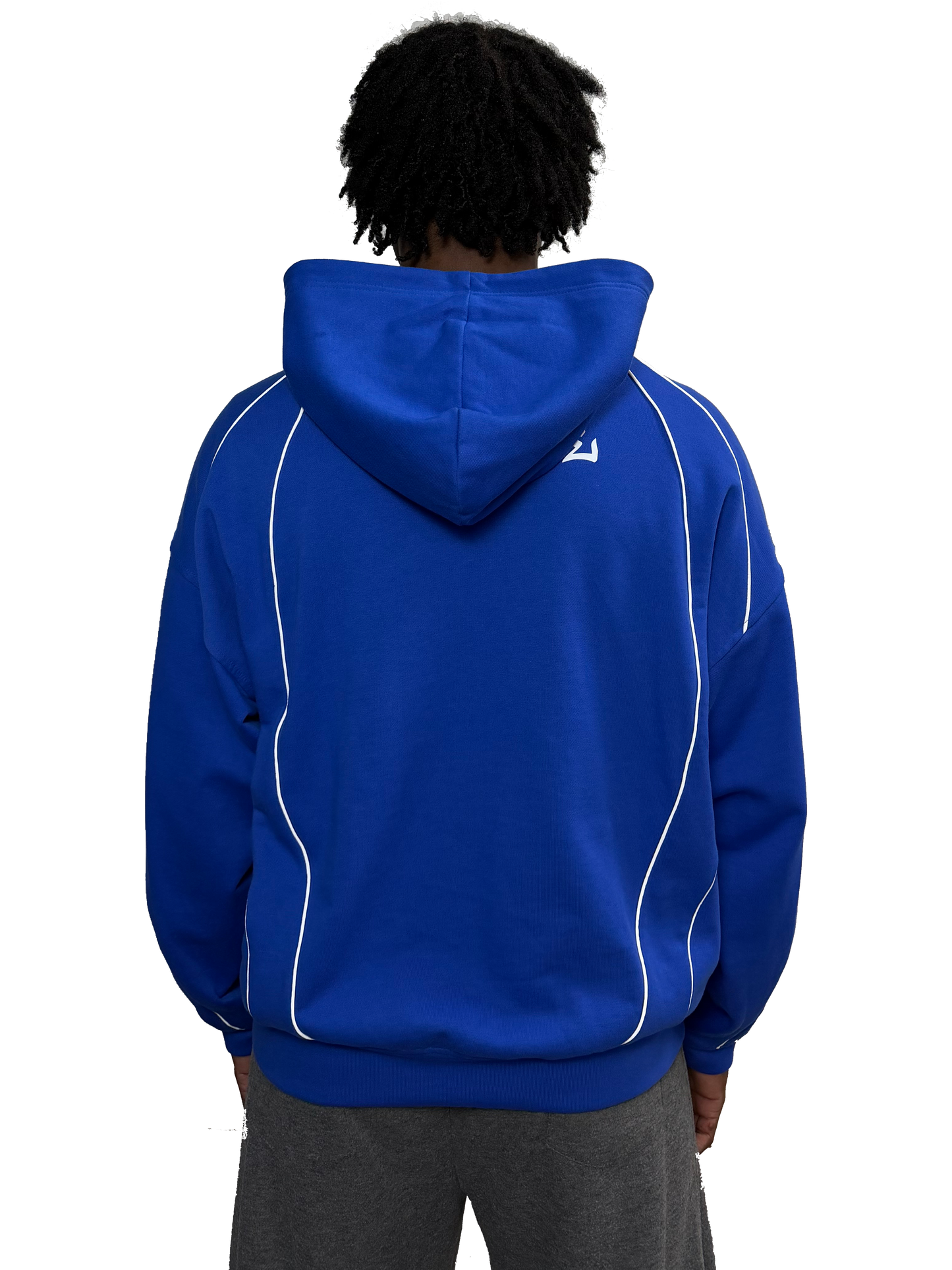 BLUE REFLECTIVE ZIP UP