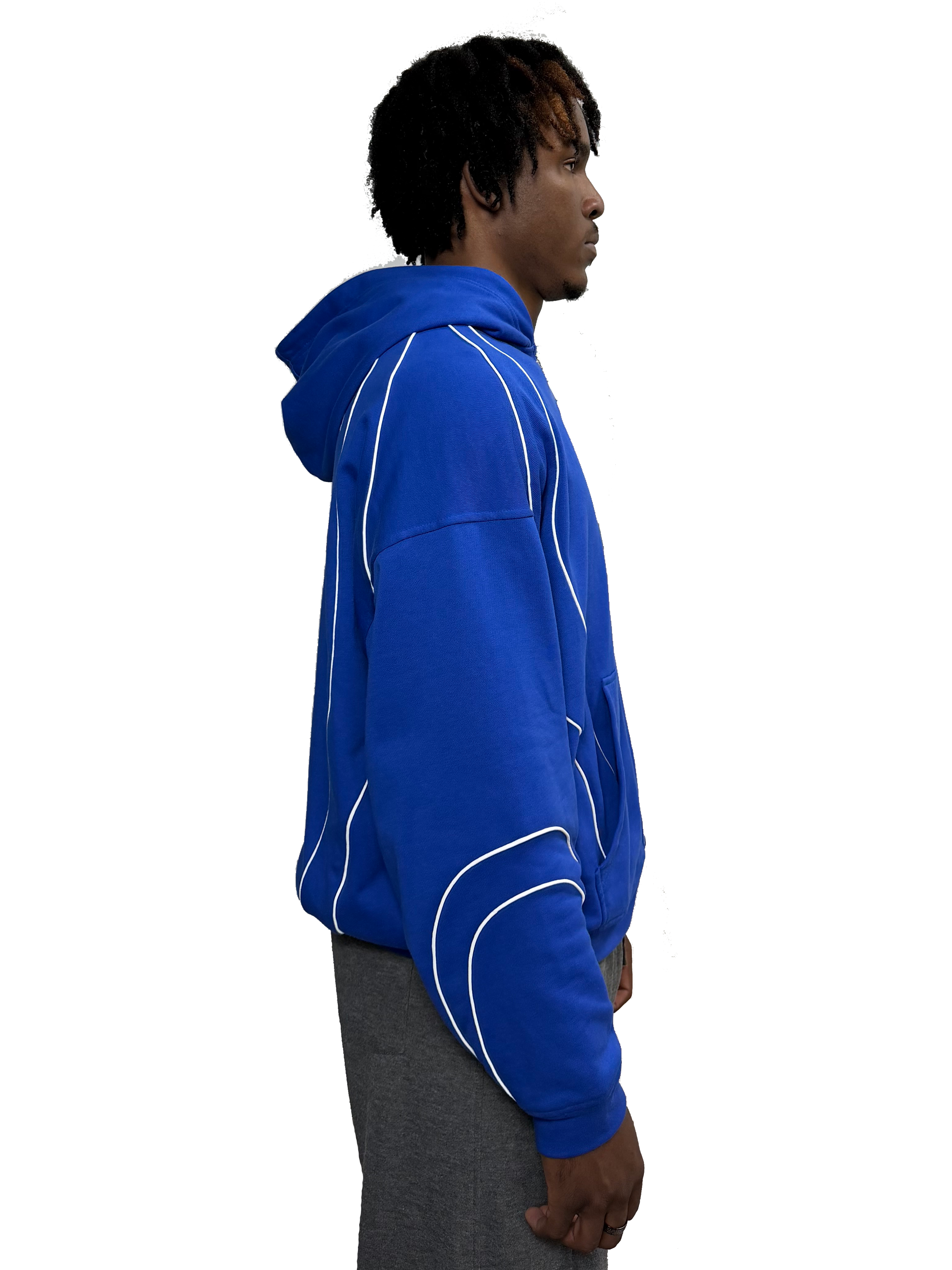 BLUE REFLECTIVE ZIP UP(wcc03)