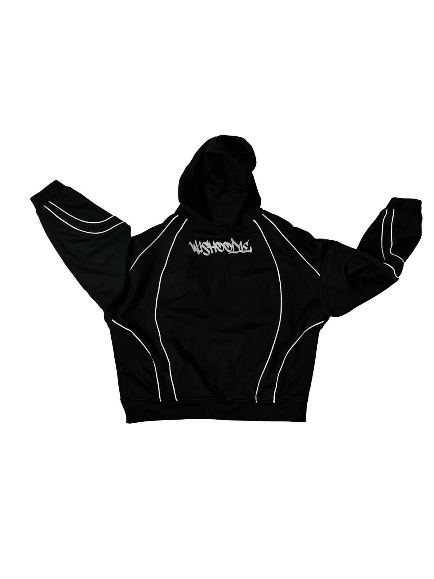 BLACK REFLECTIVE ZIP UP(wcc03)