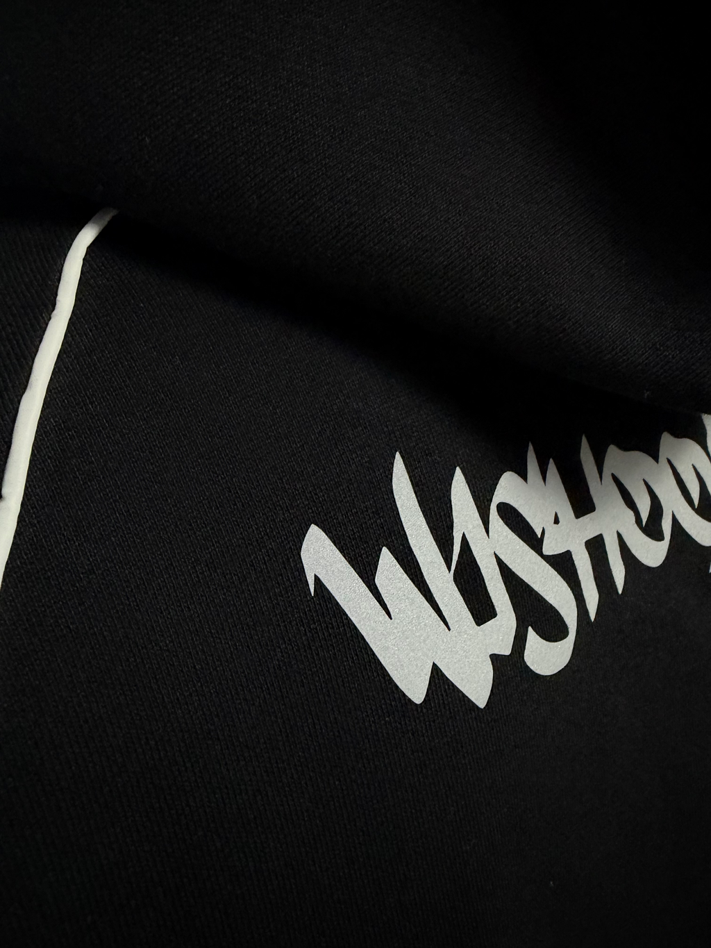 BLACK REFLECTIVE ZIP UP(wcc03)