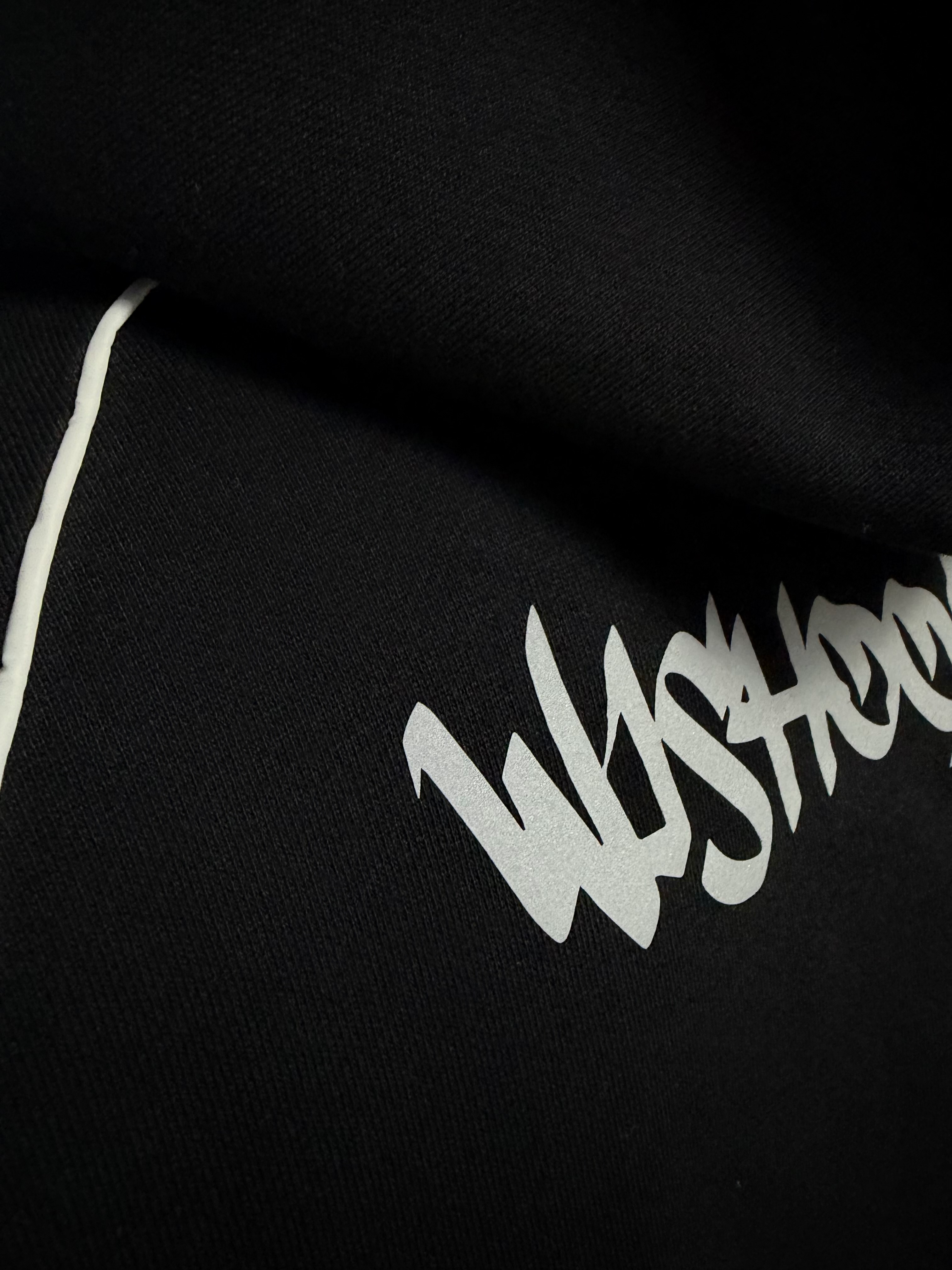 BLACK REFLECTIVE ZIP UP(wcc03)